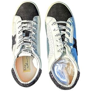 Vintage Havana Gadol White/Black Glitter sneakers size 6.5